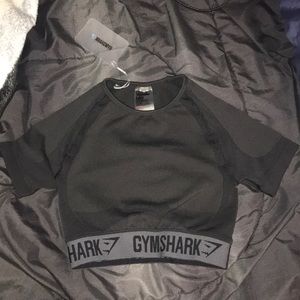 Gymshark flex crop top in black